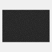 Cute Black Santa Party Pattern-Collectie Inpakpapier Vel (Voorkant 3)