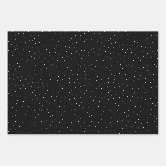 Cute Black Santa Party Pattern-Collectie Inpakpapier Vel (Voorkant 3)