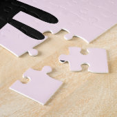 Cute Black Scruffy Cartoon Kitten Cat Legpuzzel (Zijkant)