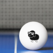 Cute Black Sheep Cartoon Pingpongbal (Net)