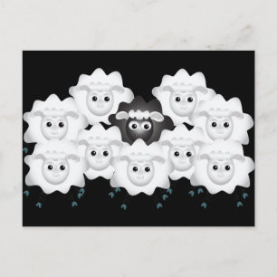 Cute Black Sheep of the Family Briefkaart