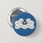 Cute Black Sheep of the Family Ronde Button 5,7 Cm (Voorkant /achterkant)