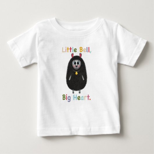 Cute Black Sheep with Bell – Little Bell Big Heart (Voorkant)