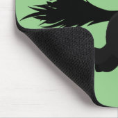 Cute black shetland pony illustration muismat (Hoek)