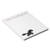 Cute black shetland pony illustration notitieblok (Schuin)