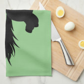 Cute black shetland pony illustration theedoek (Quarter Fold)