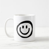 Cute Black Smile Face Koffiemok (Links)