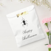 Cute Black Spider Halloween Party Trick or treat Bedankzakje (Gezegeld)