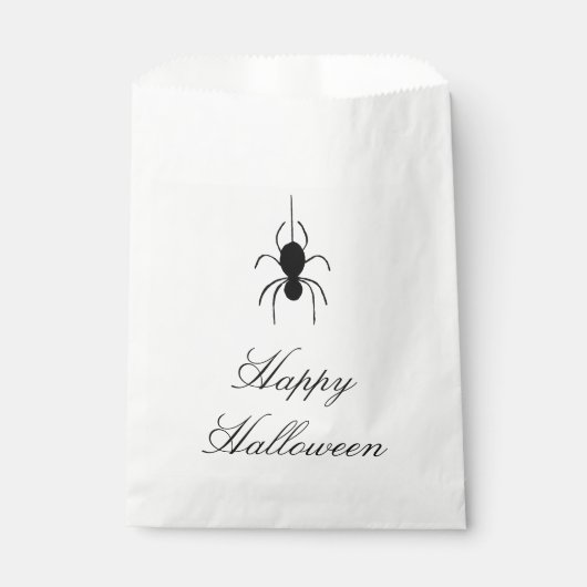 Cute Black Spider Halloween Party Trick or treat Bedankzakje (Voorkant)