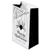 Cute Black Spider Happy Halloween Klein Cadeauzakje (Voorkant Gekanteld)