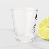 Cute Black Stropdas Tuxedo Groomsman Weddenschap Shot Glas (Links)