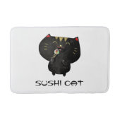 Cute Black Sushi Cat Badmat (Voorkant)