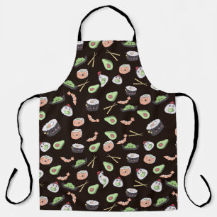 Cute Black Sushi-patroon Schort