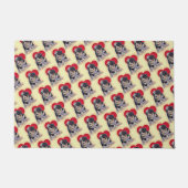 Cute Black Tan Bernedoodle Deurmat (Voorkant)