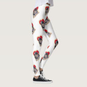 Cute Black Tan Bernedoodle Leggings (Rechts)