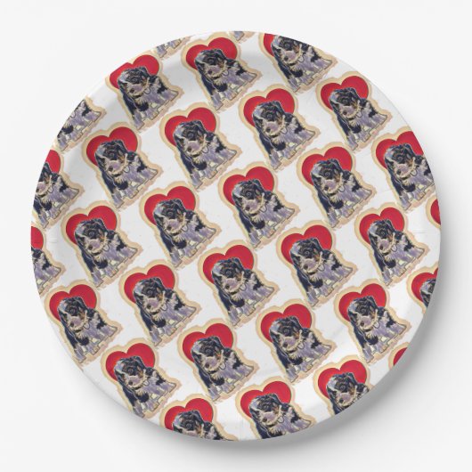 Cute Black Tan Bernedoodle Papieren Bordje (Voorkant)