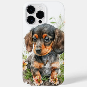 CUTE BLACK TAN DACHSHUND PUPPY DOG Case-Mate iPhone 14 PRO MAX HOESJE