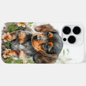 CUTE BLACK TAN DACHSHUND PUPPY DOG Case-Mate iPhone CASE (Achterkant (horizontaal))