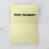 Cute Black Tan PopArt Bernedole Digital Heart Kaart (Binnen)