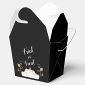 Cute Black Trick or treat Pumpkin Halloween Bedankdoosjes (Geopend)