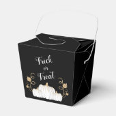 Cute Black Trick or treat Pumpkin Halloween Bedankdoosjes (Voorkant Zijde)