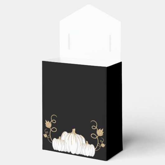 Cute Black trick or treat Pumpkin Halloween Bedankdoosjes (Geopend)