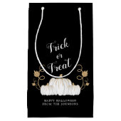 Cute Black Trick or treat Pumpkin Halloween Klein Cadeauzakje (Voorkant)