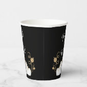 Cute Black Trick or treat Pumpkin Halloween Papieren Bekers (Rechts)