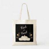 Cute Black Trick or treat Pumpkin Halloween Tote Bag (Achterkant)