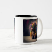 Cute black Unicorn mok (Voorkant rechts)