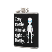 Cute black white alien quote heupfles (Links)