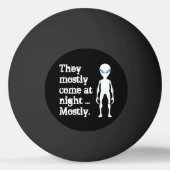 Cute black white alien quote pingpongbal (Voorkant)