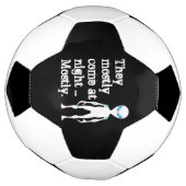 Cute black white alien quote voetbal (Gedraaid)