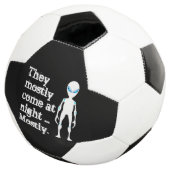 Cute black white alien quote voetbal (Drie kwart)