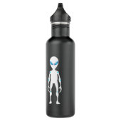 Cute black white alien quote waterfles  (Rechts)