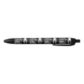Cute black white alien quote zwarte inkt pen (Bodem)