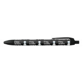 Cute black white alien quote zwarte inkt pen (Bovenkant)