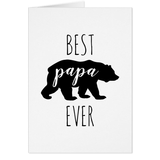 Cute Black & White Best Papa Beer ooit (Voorkant)