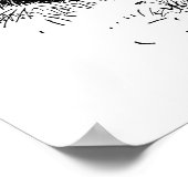 Cute black white boerderij koeien decor poster vin (Hoek)