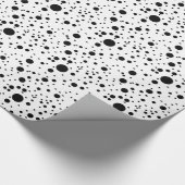 Cute Black & White Dalmatian Spots Cadeaupapier (Hoek)