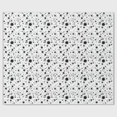 Cute Black & White Dalmatian Spots Cadeaupapier (Vlak)