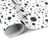 Cute Black & White Dalmatian Spots Cadeaupapier (Rol Hoek)