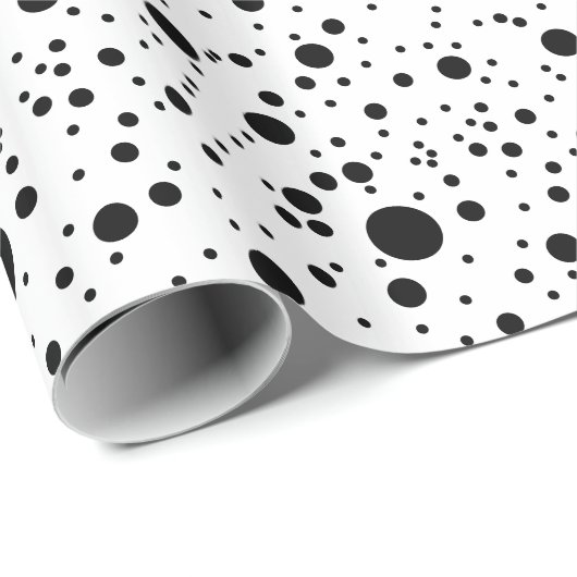 Cute Black & White Dalmatian Spots Cadeaupapier (Rol Hoek)