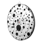 Cute Black & White Dalmatian Spots Dartbord (Voorkant Rechts)
