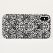 Cute black white floral paisley Case-Mate iPhone case (Achterkant (horizontaal))