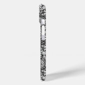 Cute black white floral paisley Case-Mate iPhone case (Achterkant / Links)
