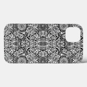 Cute black white floral paisley Case-Mate iPhone case (Achterkant (horizontaal))