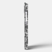 Cute black white floral paisley Case-Mate iPhone case (Achterkant / Links)