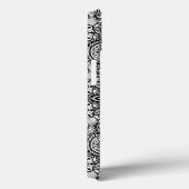 Cute black white floral paisley Case-Mate iPhone case (Achterkant / Rechts)
