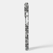 Cute black white floral paisley Case-Mate iPhone case (Achterkant / Links)